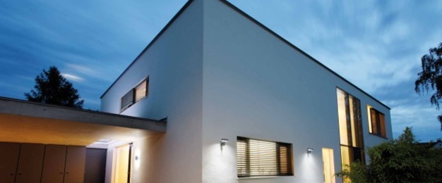Außen­beleuchtung bei Kops Elektrotechnik in Augsburg