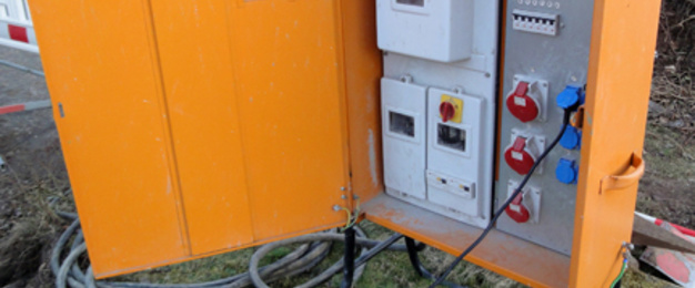 Baustrom bei Kops Elektrotechnik in Augsburg