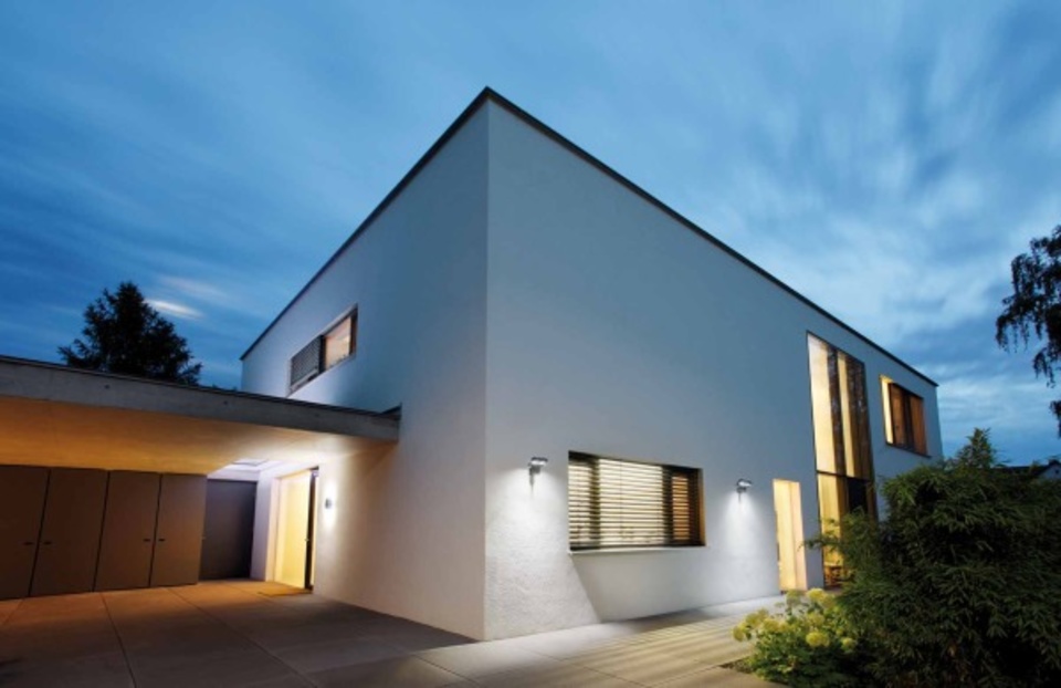 Aussenbeleuchtung bei Kops Elektrotechnik in Augsburg